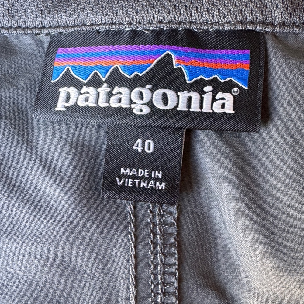Patagonia Men’s Nylon Hiking Pants - Size 40 Charcoal